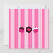 Invitation de fête d'anniversaire de cuisson de (Dos)