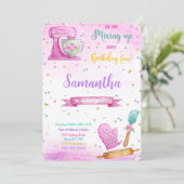 Invitation de fête d'anniversaire de cuisson modif (Debout devant)