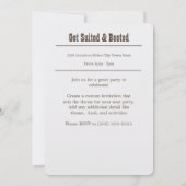 Invitation de fête d'anniversaire de dessert de ca (Dos)