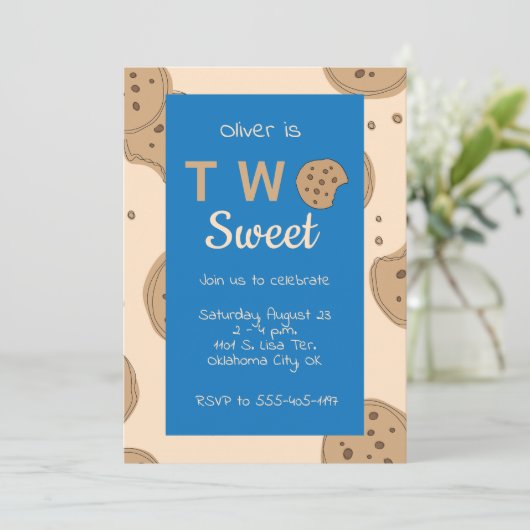 Invitation de fête d'anniversaire de deux douces (Debout devant)