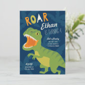 Invitation de fête d'anniversaire de Dino (Debout devant)