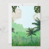 Invitation de fête d'anniversaire de Dinosaur, Roa (Dos)