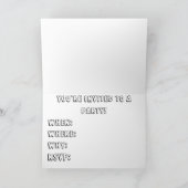 Invitation de fête d'anniversaire de dinosaure (Intérieur)