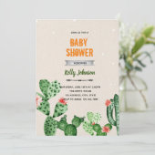 Invitation de fête d'anniversaire de douche de cac (Debout devant)