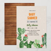 Invitation de fête d'anniversaire de douche de cac (Devant / Derrière)