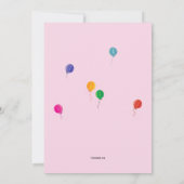 Invitation de fête d'anniversaire de famille (Dos)