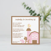 Invitation de fête d'anniversaire de ferme de la (Debout devant)