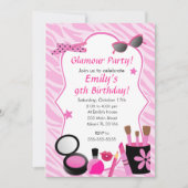 Invitation de fête d'anniversaire de fille de (Devant)