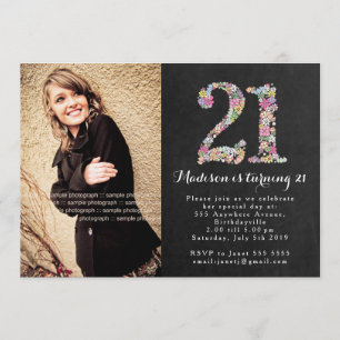 Invitation de fête d'anniversaire de filles