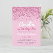 Invitation de fête d'anniversaire de filles (Debout devant)