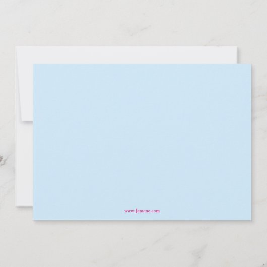 Invitation de fête d'anniversaire de filles de (Dos)