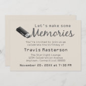 Invitation de fête d'anniversaire de Flash Drive (Devant / Derrière)