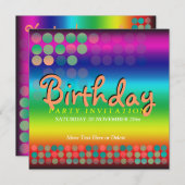 Invitation de fête d'anniversaire de Funtimes (Devant / Derrière)