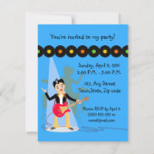 Invitation de fête d'anniversaire de garçon de (Dos)