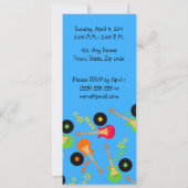 Invitation de fête d'anniversaire de garçon de (Dos)