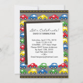 Invitation de fête d'anniversaire de garçons de (Dos)