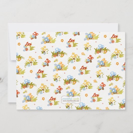 Invitation de fête d'anniversaire de gnome (Dos)