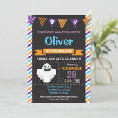 Invitation de fête d'anniversaire de Halloween (Debout devant)