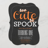 Invitation de fête d'anniversaire de Halloween (Devant / Derrière)