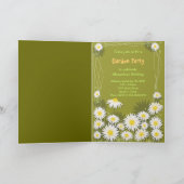 Invitation de fête d'anniversaire de jardin de (Intérieur)