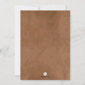 Invitation de fête d'anniversaire de jour de (Dos)