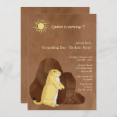 Invitation de fête d'anniversaire de jour de (Devant / Derrière)