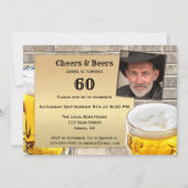 Invitation de fête d'anniversaire de la bière pour (Devant)
