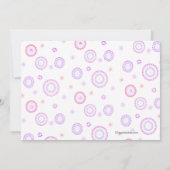 Invitation de fête d'anniversaire de la couronne (Dos)