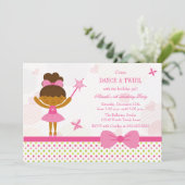 Invitation de fête d'anniversaire de la fille (Debout devant)