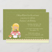 Invitation de fête d'anniversaire de la fille (Devant / Derrière)