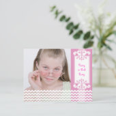 Invitation de fête d'anniversaire de la fille (Debout devant)