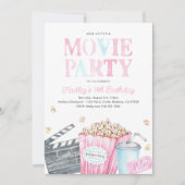 Invitation de fête d'anniversaire de la fillette (Devant)
