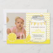 Invitation de fête d'anniversaire de la limonade (Devant)