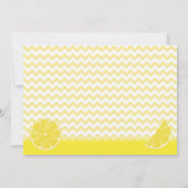 Invitation de fête d'anniversaire de la limonade (Dos)