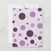 Invitation de fête d'anniversaire de la Polka dot  (Dos)