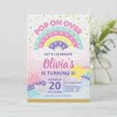 Invitation de fête d'anniversaire de la Pop It (Debout devant)