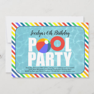 Invitation de fête d'anniversaire de la réception