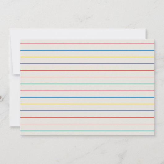 Invitation de fête d'anniversaire de la Unicorn (Dos)