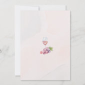 Invitation de fête d'anniversaire de la vinerie (Dos)