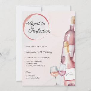 Invitation de fête d'anniversaire de la vinerie
