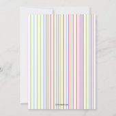 Invitation de fête d'anniversaire de lapins de (Dos)