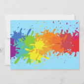 Invitation de fête d'anniversaire de l'artiste (Dos)