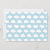 Invitation de fête d'anniversaire de l'avion Chevr (Dos)