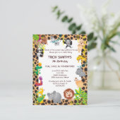 Invitation de fête d'anniversaire de l'enfant (Debout devant)