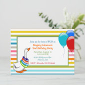 Invitation de fête d'anniversaire de l'enfant (Debout devant)