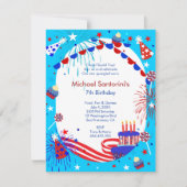 Invitation de fête d'anniversaire de l'enfant de (Devant)