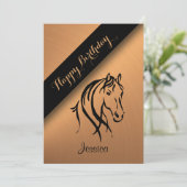 Invitation de fête d'anniversaire de l'équine de c (Debout devant)
