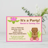 Invitation de fête d'anniversaire de Luau (Debout devant)