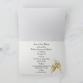 Invitation de fête d'anniversaire de mariage au Ch (Intérieur)