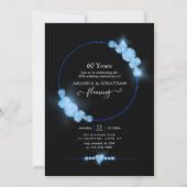 Invitation de fête d'anniversaire de mariage Blue  (Devant)